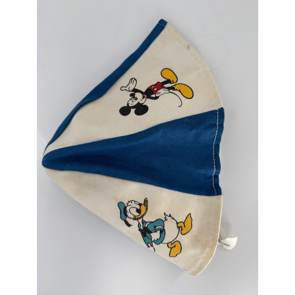 Vintage Disney Productions Mickey Mouse Donald Duck Pluto Striped Beanie Hat USA - Picture 7 of 7